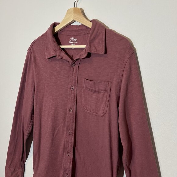 j crew Women’s Shirt Small Size Rose Button Long Sleeves 100% Cotton Pocket - Picture 7 of 8
